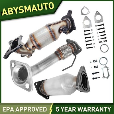 Catalytic Converter and Flex Pipe For Honda Accord 2.4L 2008-2012 ALL 3 PCS SET