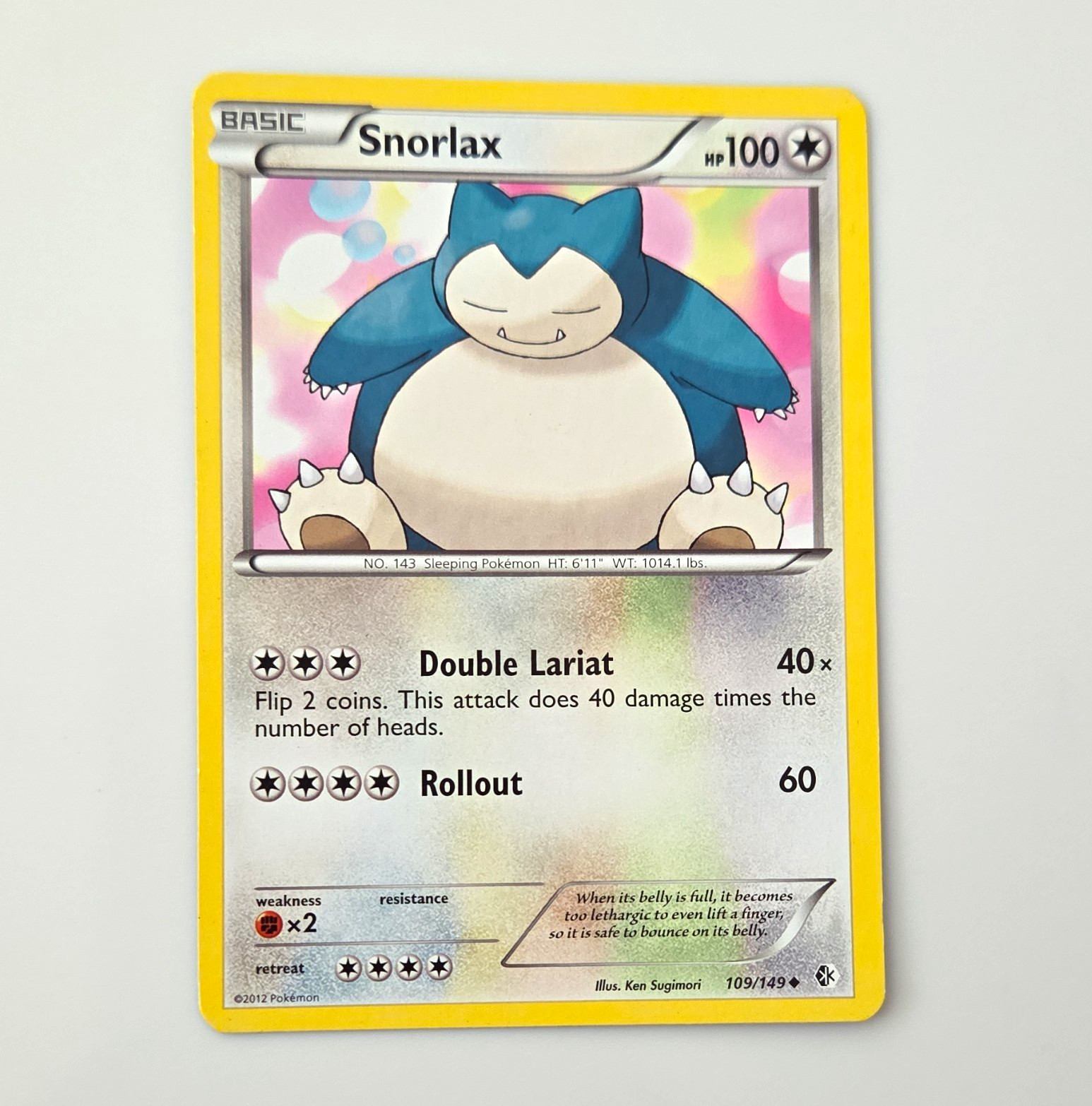 The Pokémon Company Snorlax 109/149 Boundaries Crossed Regular UC Eng HP 100