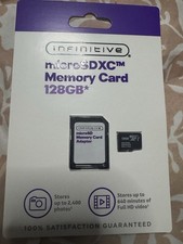 Infinitive microSDXC 128GB U1 High Capacity Memory Card with Adapter