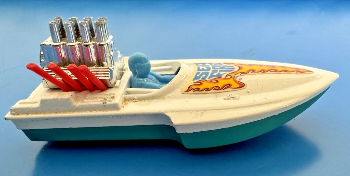 Matchbox Air Boat - Véhicule Militaire Kaki - Échelle 1:43 - Mattel 2000 - Parfait état