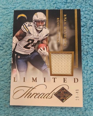 R) 2014 Panini NFL Limited Game Day Ryan Mathews San Diego Chargers 19/49 NOTHRM