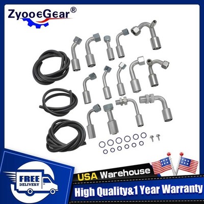 For Cars/Trucks Vehicle AC - Extended Hose Universal Air Conditioning Hose Kit