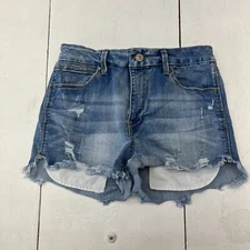 Rewash Blue Distressed Cut-Off Jean Shorts Women's Size 3