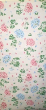Vintage Large Pink & Blue Flowers on Slightly Off White Wallpaper   CB-501-02