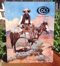 Colt Arm of Law Order Gun Classic Tin Metal Sign Wall 2nd Amendment Pistols