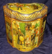Huntly & Palmer biscuit tin "The circus" circa 1890 Scarce great color Graphics