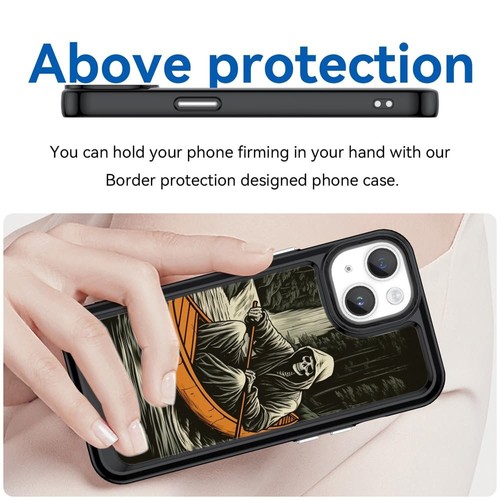 For Samsung A15 A16 S23 S24 S25 Ultra FE grim reaper kayaking skeleton TPU Cover - 第 20/25 張圖片
