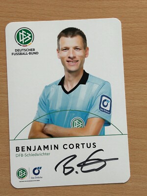 Benjamin Cortus DFB Referee Autograph Card Original Signed #S10410