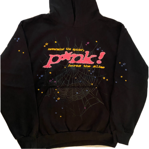 Sp5der Worldwide Punk Hoodie Size XL Black Pink Young Thug Hooded Sweatshirt