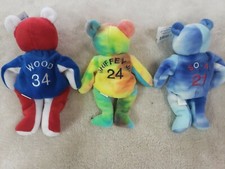 3 Salvino's Bammers Kerry Wood Sosa Griffey Opening Day Bears Babies Beanie