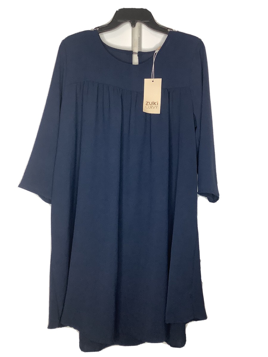 Zuiki Curvy Women's Sz 16/18 Tunic Blouse Top