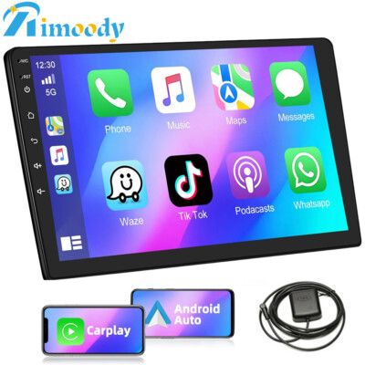 9'' Android 13 Double 2Din Car Stereo Apple CarPlay Auto Radio GPS Navi WiFi FM