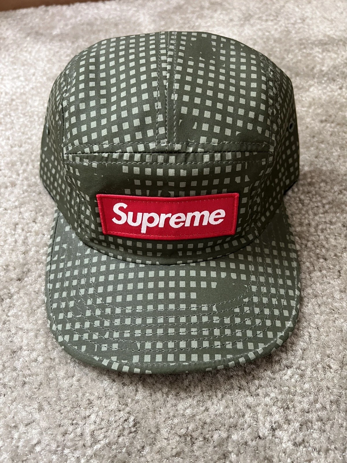 Casquette de camp camouflage de nuit vert désert Supreme FW14