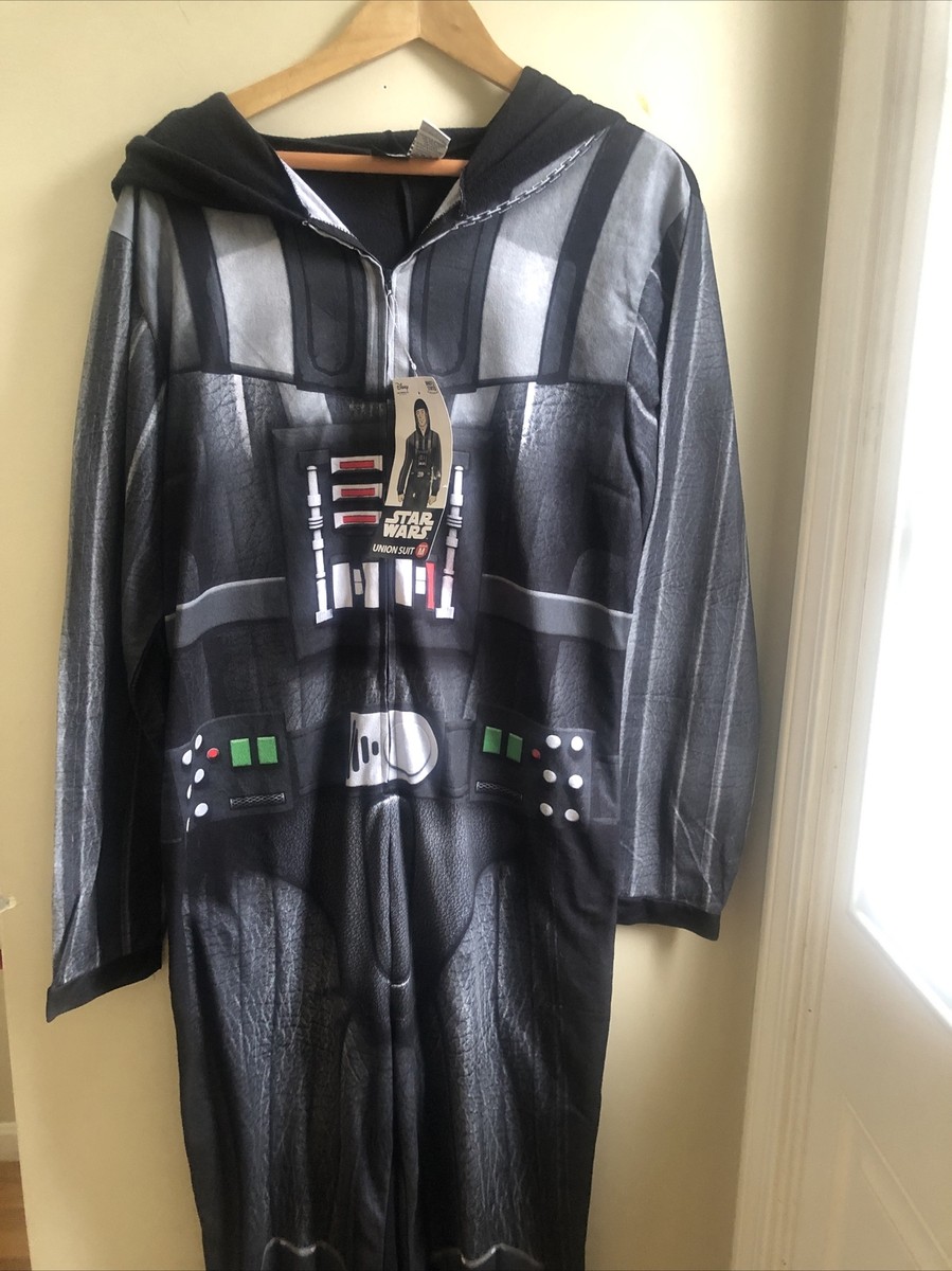 Star Wars Union Suit Disney One Piece Zip Up size Medium