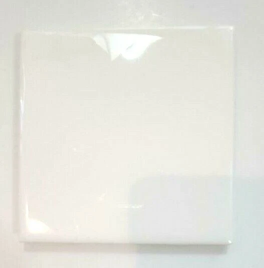 Palet mezclador de gel de uñas azulejo de pared de cerámica blanco brillante 4-1/4 x 4-1/4 Foto 2 de 4