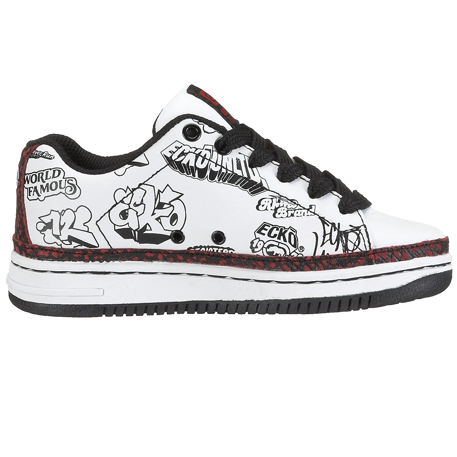 Negro Ecko Unltd. Zapatos con cordones para niños