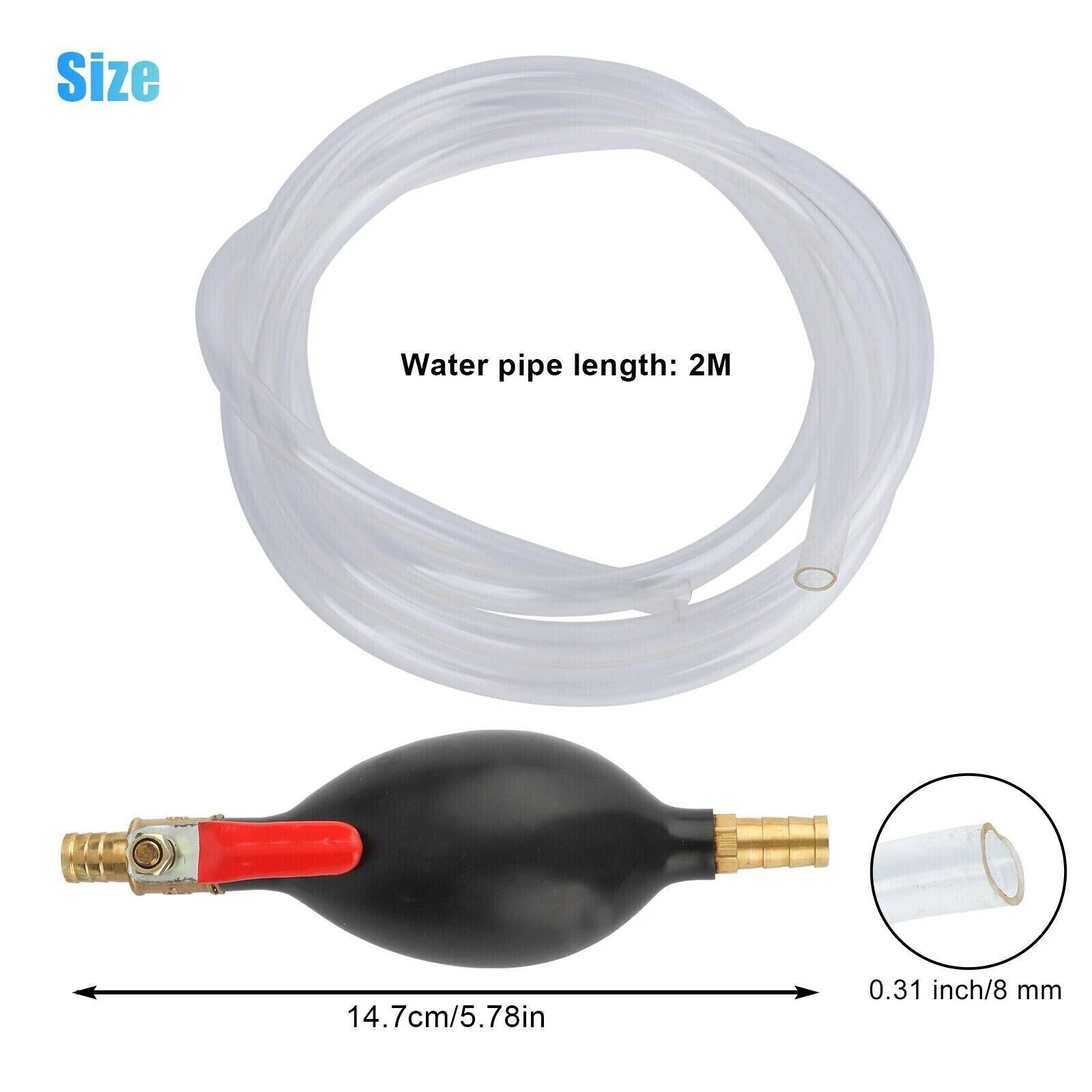 Manual Fuel Transfer Pump - Siphon Hand Pump for Gas and Petrol Manual Fuel Transfer Pump - Siphon Hand Pump for Gas and Petrol