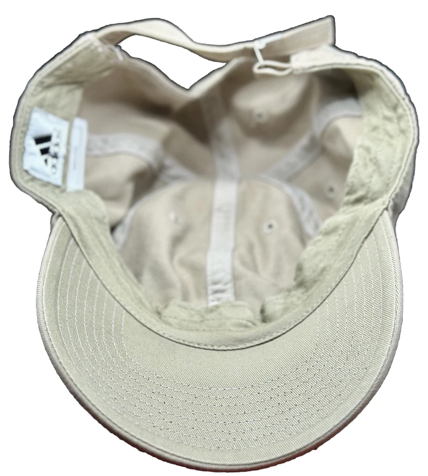 Gorra de béisbol ajustable ADIDAS - tostada, topo, rosa bordado, talla única Foto 4 de 4