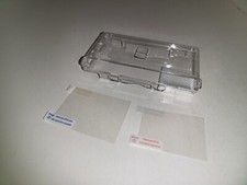 NEW Transparent Clear Full Housing Case Shell DS LITE W/Screen Protectors