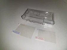 NEW Transparent Clear Full Housing Case Shell DS LITE W/Screen Protectors