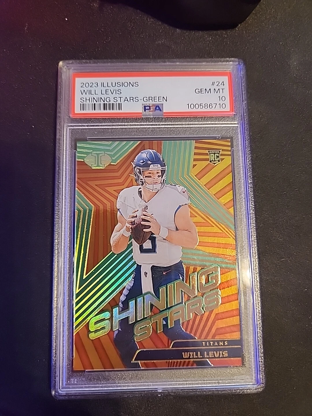 Will Levis Panini Illusions Shining Stars #24 Green