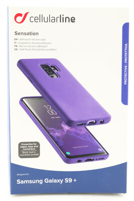 Silikon Schutzhülle Cellularline Sensation Samsung Galaxy S9+Plus Handy lila 466