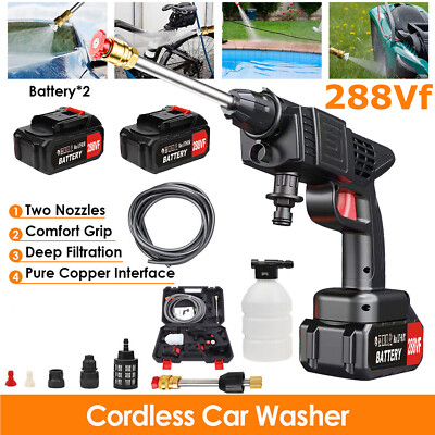 #ad Cordless Electric High Pressure Water Spray Car Gun Portable Washer Cleaner Home $34.99