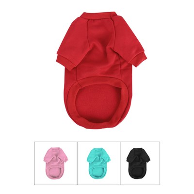 Cotton Blend Dog Winter/Spring/Fall Sweatshirt Pet Clothes Fleece Lined Coat
