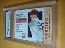 MARK APPEL ASTROS 2013 ELITE EXTRA EDITION SCOUTING 101 ROOKIE RC # 20 GRADED 10
