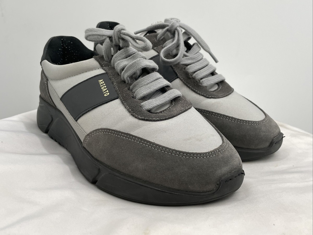 Axel Arigato Men's Black Gray Genesis Vintage Lace Up Sneakers