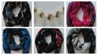 Womens Style Chiffon Necklace Scarf With Jewellery Pendant Accessory Shawl