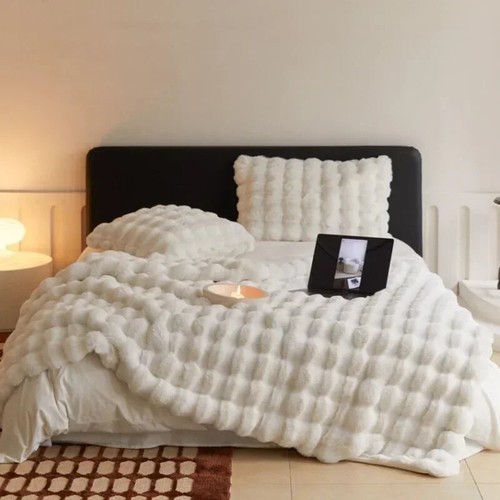 Winter Plüsch Decke Warm Super Weich Decken Bett Sofabezug Flauschig Überwurf - Bild 6 von 27