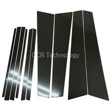10 Pcs Real Carbon Fiber Window Pillar Post Panel Trim Covers Fits 16-22 F48 X1