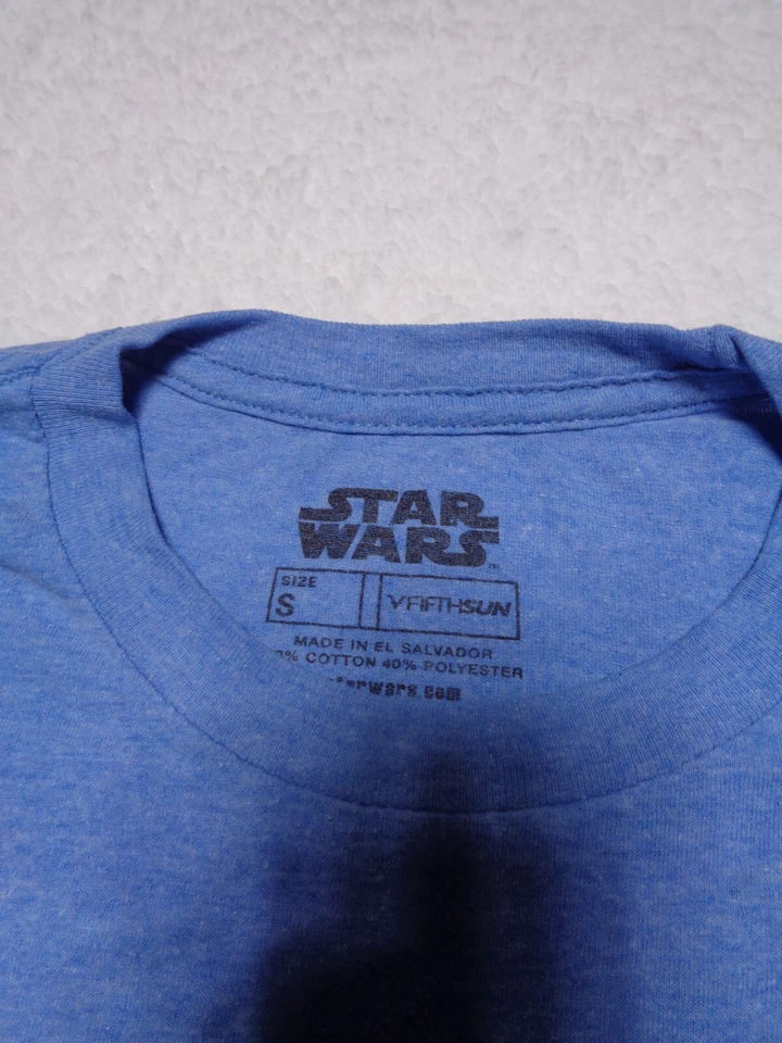 Star Wars Shirt Child Small Blue Millennium Falcon Sci-Fi Short Sleeve Boys - Image 4 of 4