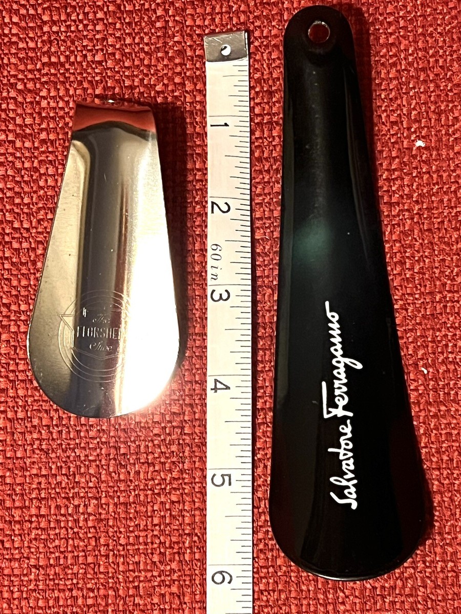 アクセサリーその他 Ferragamo Calf Leather Shoe Horn Vintage Set Of 2 Shoe Horns Salvatore Ferragamo The