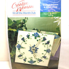 Creative Woman - Quilled Flowers  Vines Clock - craft kit NEW