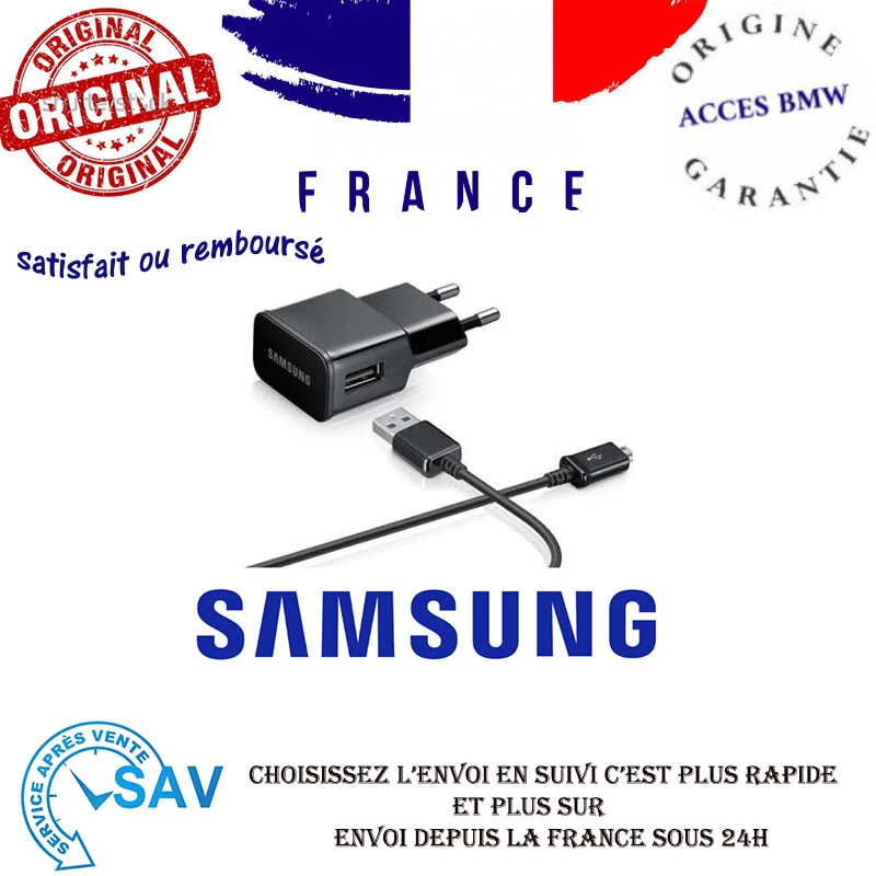 Originale Chargeur Samsung ETA U90 & Cable EP DG925 Pour J530 Galaxy J5 2017