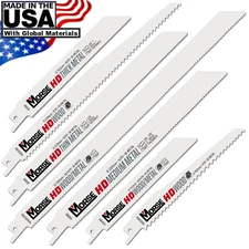 Morse Bi-Metal Recip Saw Blades Wood Nail Metal Demo 5pc USA MADE Reciprocating