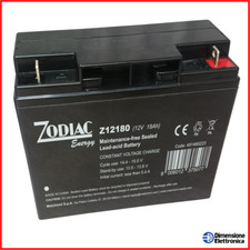 Batteria piombo 12V 18Ah Ricaricabile ZODIAC Fotovoltaico Avviatore Trattorino