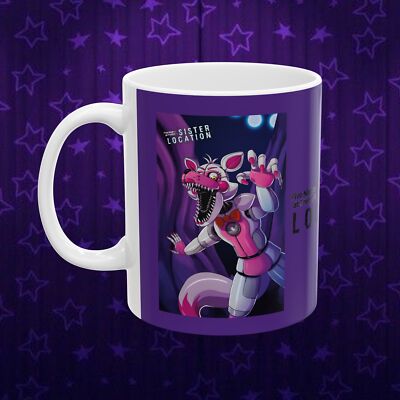 Sister Location Fnaf Funtime Foxy Freddy Ceramic Mug, (11oz)