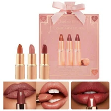 Charlotte Tilbury Iconic Mini Lip Trio - Pillow Talk 2, Walk, Stoned Rose