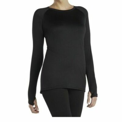 Climateright by Cuddl Duds Women's and Women's Plus Plush Warmth Base Layer Top, Size: XS, Blue