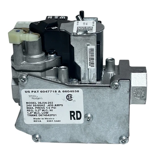 Emerson White Rodgers Manifold Gas Valve VAL09031, 36J54-202, 24V, 1/2 PSI
