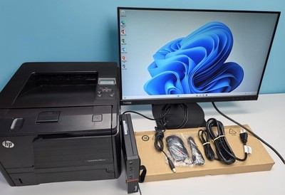 Full Computer System Lenovo ThinkCentre M700 i3 6100t, 24-inch Monito & Printer 