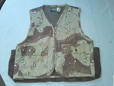 Vintage Saftbak Old School Camo Bird Hunting Vest Duck Camo LARGE Woodland