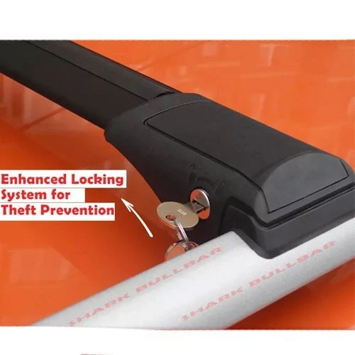 Barras transversales negras para portaequipajes Mitsubishi Montero Sport 1996-2008 Foto 4 de 4