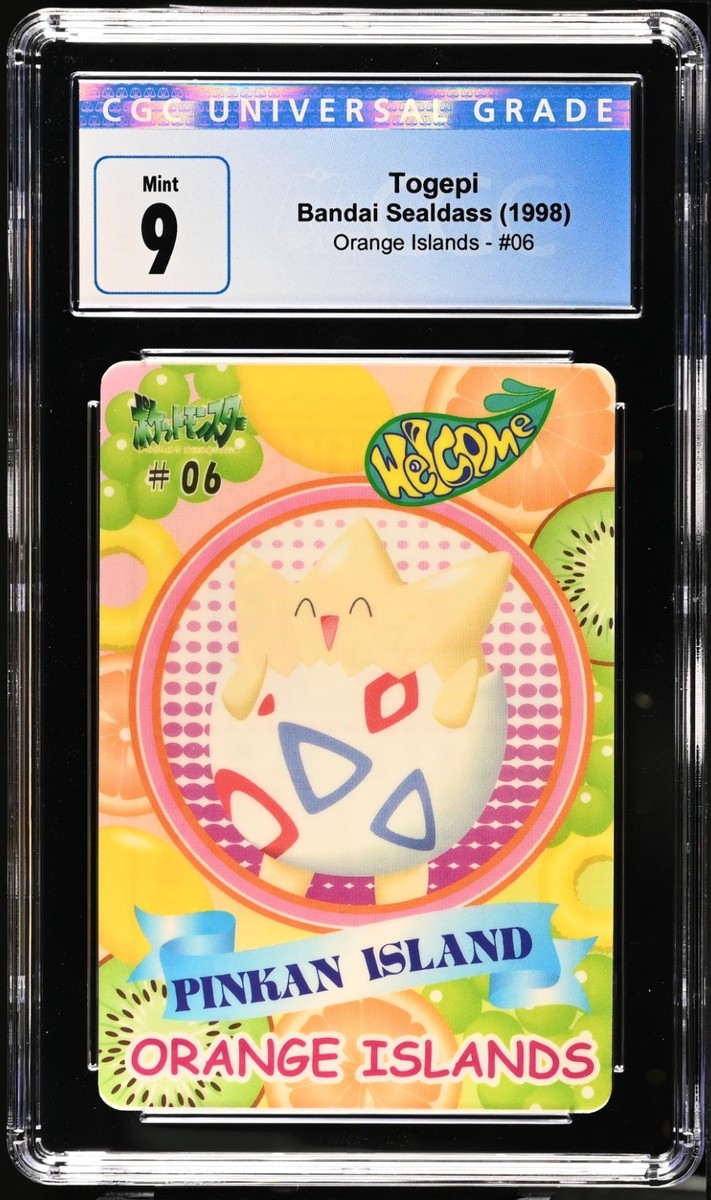 CGC 9 Togepi #06 Orange Islands Bandai Sealdass 1998 Pokemon Card