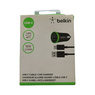 Original Belkin Universal Car Charger 10W mit USB C Kabel 180cm