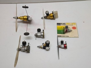 7 COX GLOW ENGINES As Is Unknown Condition Make and Model