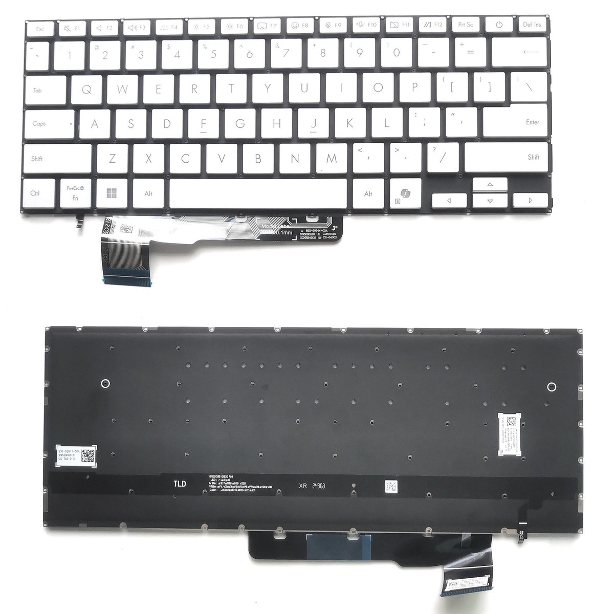 New US Backlit Keyboard Silver for ASUS Zenbook A14 UX3407 UX3407Q